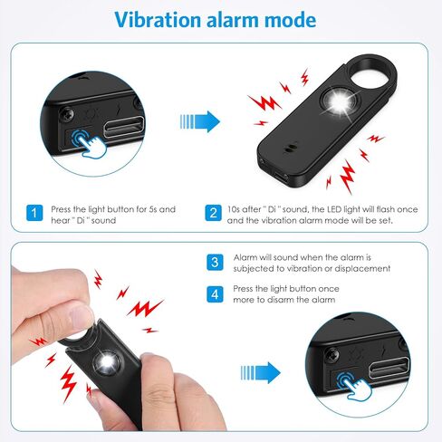 AMIR Personal Safety Alarm for Women - Travel Safety Keychains Siren Whistle - Loud Alarm - LED Strobe Light - Personal Emergency Security Safe Devices Key Chain Alarm for Kids Elderly - 2 Pack in Saudi Arabia