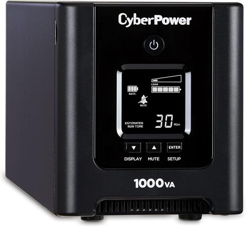 نظام UPS CyberPower OR1500PFCLCD PFC Sinewave، 1500VA/1050W، 8 منافذ، AVR، برج صغير in Saudi Arabia