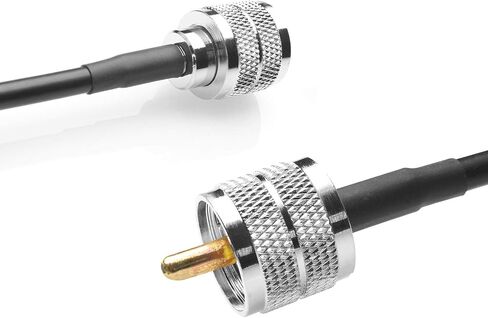 RG58 Cable CB Radio Cable PL259 Jumper 3.3FT(1M) Low Loss UHF PL-259 Male to Male Radio Cable Coaxial PL259 Coax Connectors for CB Antenna Cable for VHF HF 50 ohm RG58 Coax Cable in Saudi Arabia