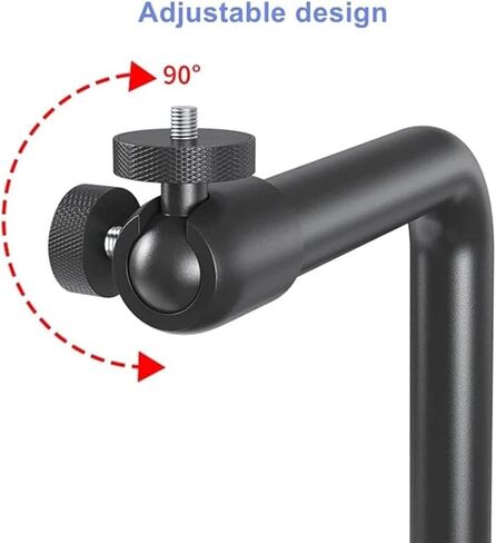 حامل جهاز عرض مكتب بجانب السرير على شكل C-Clamp حامل جهاز عرض معدني قابل للتعديل حامل جهاز عرض للسرير/الطاولة مناسب لـ XGIMI Xiaomi Mother Dangbei سعة التحميل تقريبًا. 5 كجم أسود in Kuwait