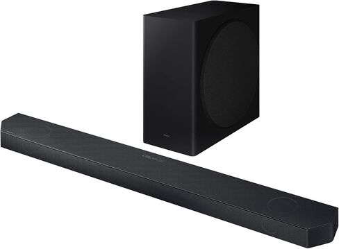 SAMSUNG HW-Q990D 11.1.4ch Soundbar with True Dolby Atmos Sound with a Walts TV SOUNDBAR-Mount for Compatible Soundbars Under 15lb and Walts HDTV Screen Cleaner Kit (2024) in Kuwait