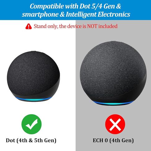 حامل شحن PlusAcc للجيل الخامس/الرابع من Dot مع منافذ شحن USB-C وUSB-A، قاعدة حامل طاولة لشحن الهواتف المحمولة وسماعات الأذن، قاعدة غير قابلة للانزلاق (أسود) in Saudi Arabia