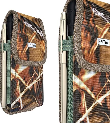 PiTau Holster for Galaxy S23 S22 S21 S20 S10 S9 S8 A10e A01 Note 10 Cell Phone Belt Holder Case with Belt Clip Loop Nylon Carrying Pouch Cover (Fits Samsung Models with Protective Case on) Black in Saudi Arabia