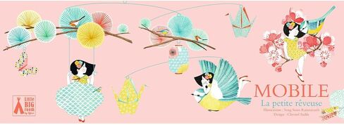 DJECO Polypro Mobiles Dreamy Girl - Visual Stimulation for Kids - Fun & Soothing Mobile for Children's Crib, Bedroom & Playroom - Educational Visual Decor for Children 3+ Years Girls & Boys in Saudi Arabia