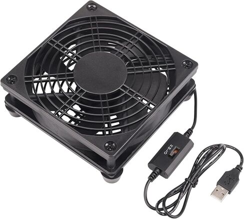 Quiet 120mm 5v USB Fan Powered Fan with Speed Control for Receiver DVR Playstation Xbox Computer Cabinet Cooling in Saudi Arabia