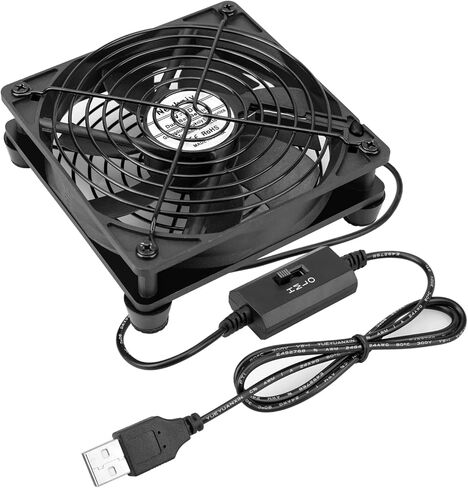 Quiet 120mm 5v USB Fan Powered Fan with Speed Control for Receiver DVR Playstation Xbox Computer Cabinet Cooling in Kuwait