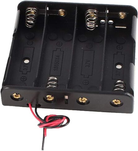 صندوق حامل بطارية 4S 18650 لـ 4X 18650 15V Li-Ion مع أسلاك بطول 6 بوصات من Envistia Mall in Kuwait