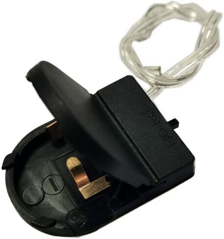 (Pack of 10 cr2032 Battery Holder Coin Cell Holder, CR2032 Battery Holder with Switch, 1 x 3V CR2032 Button Coin Cell Battery Holder with Leads On Off Switch - Black in Saudi Arabia