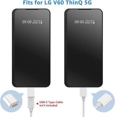 Charging Adapter for LG V60 Dual Screen Cover Case, Magnetic Cable for for LG V60 thinQ (White) in Kuwait