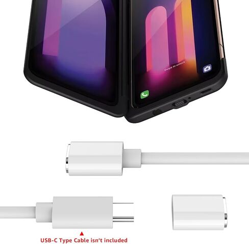 Charging Adapter for LG V60 Dual Screen Cover Case, Magnetic Cable for for LG V60 thinQ (White) in Kuwait