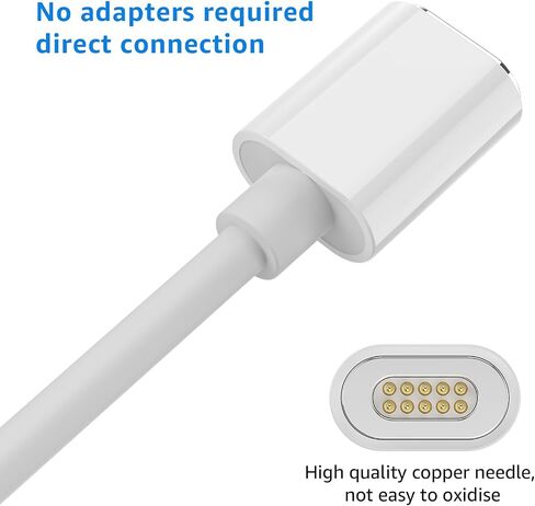 Charging Adapter for LG V60 Dual Screen Cover Case, Magnetic Cable for for LG V60 thinQ (White) in Kuwait
