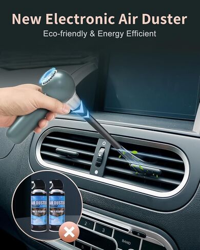 منفضة هواء مضغوطة، منفضة هواء كهربائية من ليبويل، 110000 دورة في الدقيقة، منظف لوحة المفاتيح، منفاخ هواء صغير للكمبيوتر، منفاخ هواء لاسلكي يمكن إعادة شحنه لمنظف الكمبيوتر، منفضة هواء كهربائية خضراء in Kuwait