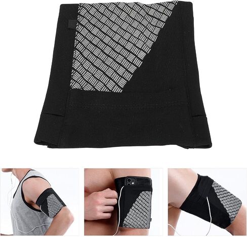 Dioche Cell Phone Armband - Universal Comfort Sports Armband for Running, Fitness and Gym Workouts - Anti-Slip, Lightweight, Reflective, Holds Phone, Keys, Cash - S, M, L in Saudi Arabia