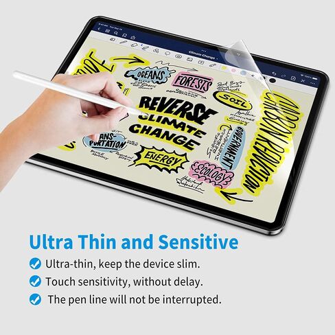 XIRON 2 PACK واقي شاشة ورقي لجهاز iPad Pro 13 بوصة (M4)، فيلم PET غير لامع لجهاز iPad Pro 13 بوصة 2024، اكتب وارسم مثل الورق، واقي شاشة مضاد للتوهج in Kuwait