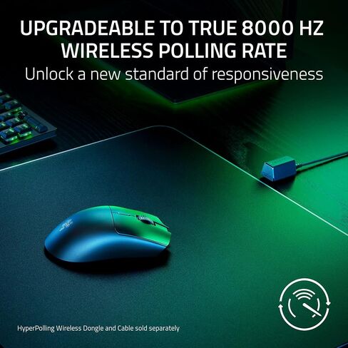 ماوس الألعاب اللاسلكي Razer Viper V3 HyperSpeed: تصميم خفيف الوزن 82 جم - مستشعر بصري 30K DPI - عمر بطارية يصل إلى 280 ساعة - مفاتيح ميكانيكية لاسلكية فائقة السرعة Gen-2-Classic أسود (متجدد) in Kuwait