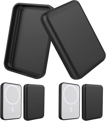 2 Pack Case Compatible with Magsafe Battery Pack Cover, Ultra-Thin TPU Shockproof Case Slim Scratch Resistant Cover Protective Bumper Shell for Magsafe Battery Pack, Gray/Pink in Saudi Arabia