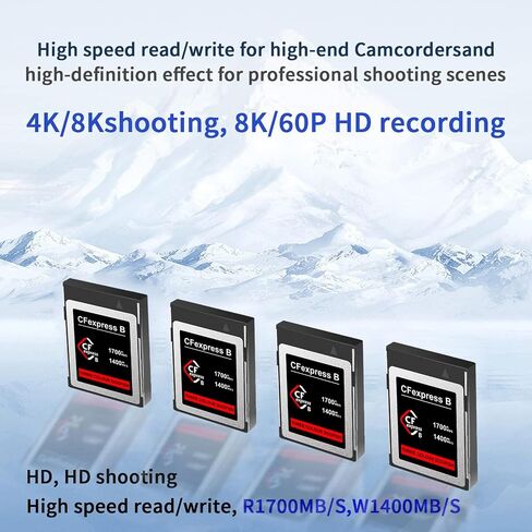 Dogfish 2TB CFexpress Type B Card, Up to 1700MB/s, 8K 4K RAW Photo and Video, CF Express Flash Memory for Nikon Canon Panasonic Cameras Camcorders in Saudi Arabia