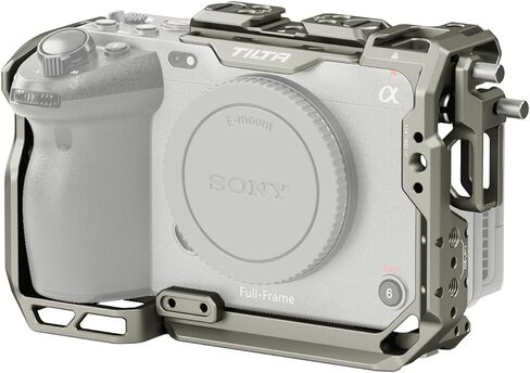 قفص كاميرا Tilta كامل متوافق مع Sony FX30 FX3، مع مشبك كابل HDMI ولوحة سريعة الفك وحذاء بارد وسكك ناتو 1/4"-20 3/8"-16 خيط مع دبابيس تحديد الموقع - رمادي تيتانيوم TA-T16-FCC-TG in Saudi Arabia