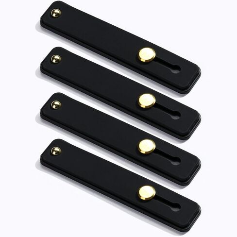 TENOC Phone Grip Sticky 360° Rotation Universal Stand Finger Ring Holder Slim Kickstand for Cell Phone Case, Black in Kuwait