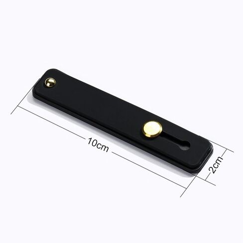 TENOC Phone Grip Sticky 360° Rotation Universal Stand Finger Ring Holder Slim Kickstand for Cell Phone Case, Black in Kuwait