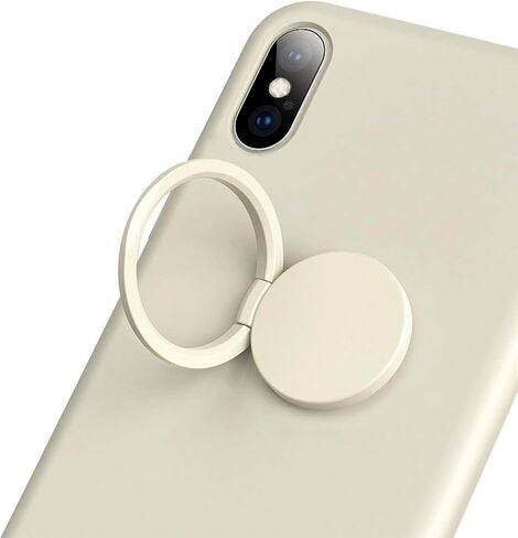 TENOC Phone Grip Sticky 360° Rotation Universal Stand Finger Ring Holder Slim Kickstand for Cell Phone Case, Black in Kuwait