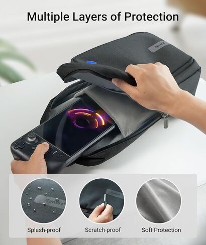 Syntech Carrying Case Compatible with Steam Deck OLED/ROG Ally X/PlayStation Portal, Sling Bag for Nintendo Switch/Legion Go, Portable Travel Bag for Consoles & Accessories with Large Storage Space in Saudi Arabia