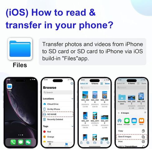 محول Memory Stick Pro Duo لأجهزة iPhone/USB-C/USB 3.0 بسرعة 5 جيجابت في الثانية عالية السرعة - قارئ بطاقات ذاكرة 6 في 3 من الألومنيوم SD/TF/M2/CF/MS/XD، قارئ بطاقات الصور Olympus XD يقرأ 5 بطاقات في وقت واحد in Kuwait