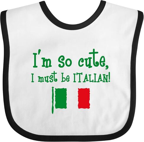 inktastic So Cute Italian Baby Bib in Saudi Arabia