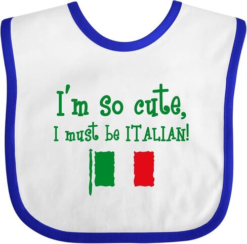 inktastic So Cute Italian Baby Bib in Saudi Arabia