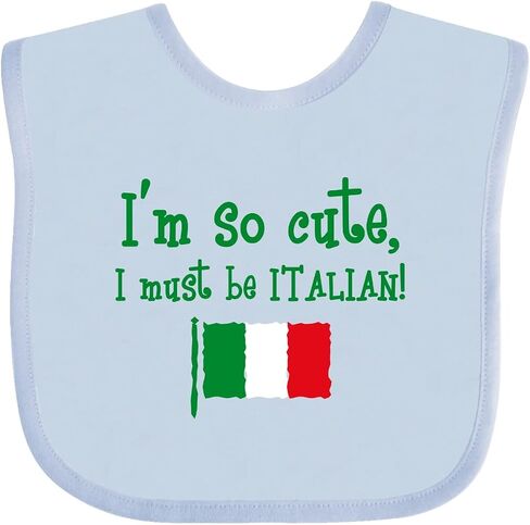 inktastic So Cute Italian Baby Bib in Saudi Arabia