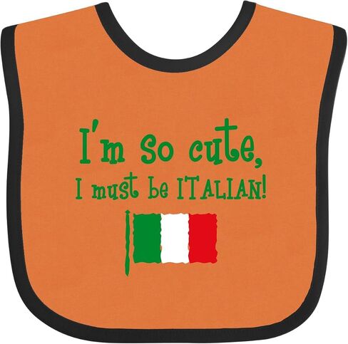 inktastic So Cute Italian Baby Bib in Saudi Arabia