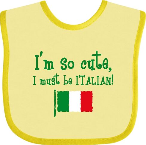 inktastic So Cute Italian Baby Bib in Saudi Arabia