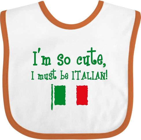 inktastic So Cute Italian Baby Bib in Saudi Arabia
