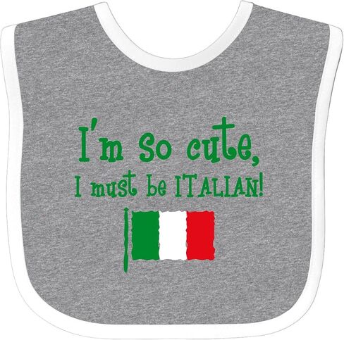 inktastic So Cute Italian Baby Bib in Saudi Arabia
