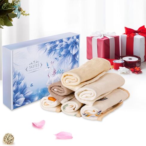 Muslin Baby Bibs, 100% Cotton Baby Bandana Drool Bibs for Boys Girls, Solid Colors Set Bibs for Teething and Drooling in Kuwait