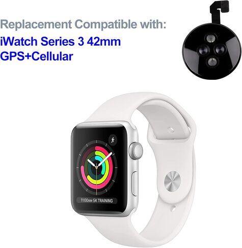 Back Cover Glass Heart Rate Part Connector Compatible with Apple Watch with tools (SE GPS 40mm) in Saudi Arabia