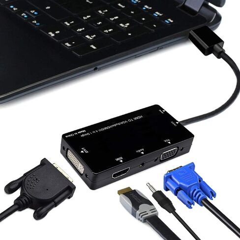كابل محول HDMI إلى DVI VGA HDMI مع شاشة مرآة محول الصوت in Saudi Arabia