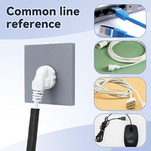 Cord Covers for Pets Dog Cat Cord Protector 30ft - 1/2inch, Flexible Cable Sleeve for Easy Cord Management, Protects Cables from Pets Chewing, Ideal for USB, Power, Audio and Video Cords in Saudi Arabia
