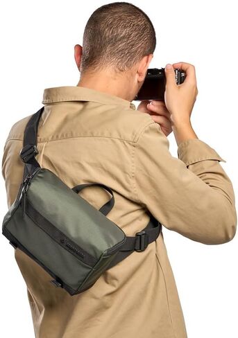 Manfrotto Street Belt Bag, Waist Bag, for Mirrorless Camera, Vlogging Kit, Shoulder Camera Case, Photography Accessories for Content Creator, Colour Green in Saudi Arabia