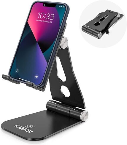 Foldable Phone Stand & Tablet Holder - Adjustable Angle for Video Chats- Phone Cradle Dock Compatible with iPhone 13 12 pro 11 X Xs max 8 7 6 6s Plus SE 5 5s SE, All Phones, Tablet(4-10") in Saudi Arabia