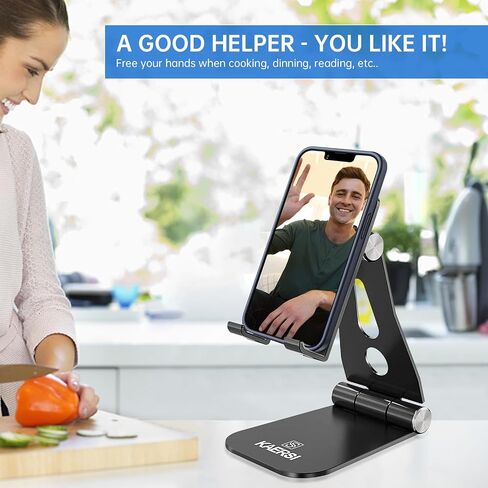 Foldable Phone Stand & Tablet Holder - Adjustable Angle for Video Chats- Phone Cradle Dock Compatible with iPhone 13 12 pro 11 X Xs max 8 7 6 6s Plus SE 5 5s SE, All Phones, Tablet(4-10") in Saudi Arabia
