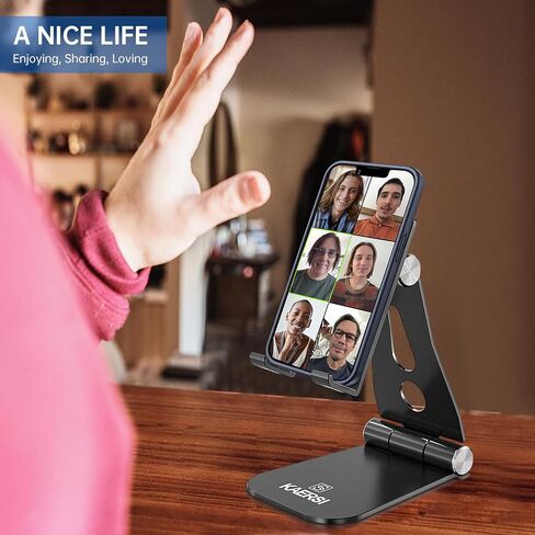 Foldable Phone Stand & Tablet Holder - Adjustable Angle for Video Chats- Phone Cradle Dock Compatible with iPhone 13 12 pro 11 X Xs max 8 7 6 6s Plus SE 5 5s SE, All Phones, Tablet(4-10") in Saudi Arabia