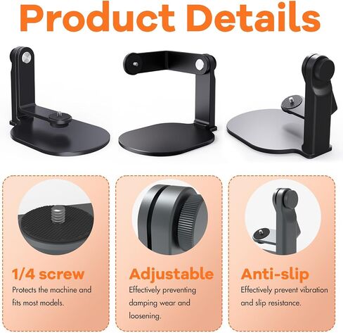 Multi-Angle Projector Stand, Aluminum Desktop Projector Stand Adjustable 360° Tilt for Mini Projector, Table Projector Stand with 1/4" Screw Used for Indoor/Outdoor in Saudi Arabia
