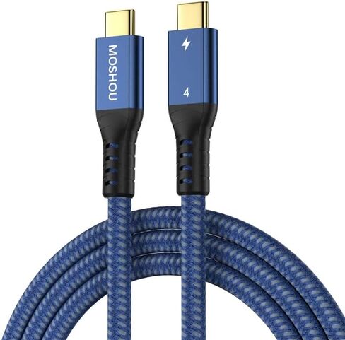 Thunderbolt 4 Cable, 40Gbps USB C Cable with 100W Charging, 8K Display, Coaxial Wire Core Steady Transmission, USB C to USB C Cable Compatible with Thunderbolt 4/3,USB-C/USB4 Devices in Saudi Arabia