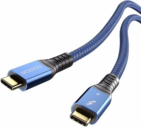 Thunderbolt 4 Cable, 40Gbps USB C Cable with 100W Charging, 8K Display, Coaxial Wire Core Steady Transmission, USB C to USB C Cable Compatible with Thunderbolt 4/3,USB-C/USB4 Devices in Saudi Arabia