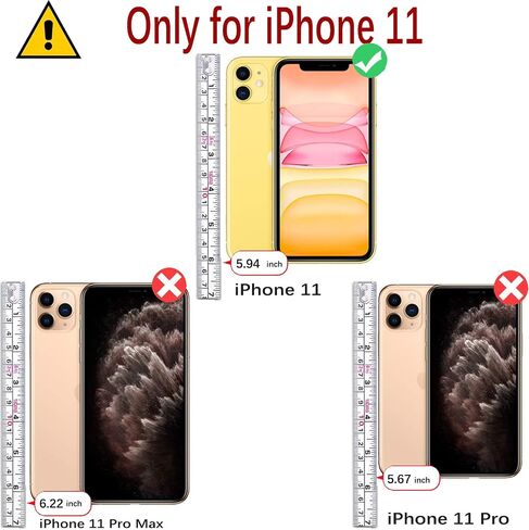 حافظة محفظة بسحاب من MONASAY مناسبة لهاتف iPhone 11، [واقي شاشة زجاجي] [حجب RFID] غطاء هاتف جلدي قابل للطي مع حامل بطاقة وحزام كتف قابل للفصل، أخضر فاتح in Kuwait