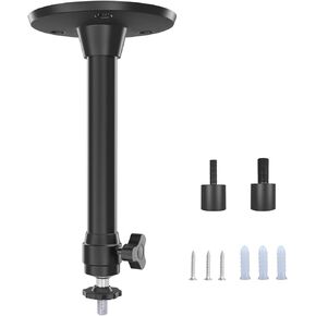Upgraded Ceiling Wall Projector Mount Compatible with QKK, DR.J, DBPOWER, Anker, VANKYO, AAXA, Jinhoo, PVO, TMY, AuKing, and Most Other Mini Projector,Sleek Black Steel Design for Perfect Projection