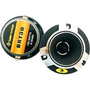 3.5" 300Watts Bullet Super Tweeters Made with Die Cast Aluminum Body for Car Audio, Home Audio, Pro DJ Audio Pair - High Power for Amp - BRT3D