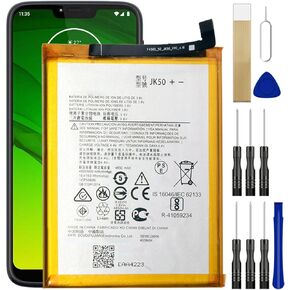 for Motorola Moto G7 Optimo Maxx XT1955DL Replacement Battery JK50 with Free Toolkit Adhesive