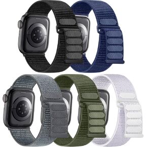 Maledan Bands Compatible with Apple Watch Band 42mm 44mm 45mm 49mm 38mm 40mm 41mm Men Women, Velcro Sport Loop Strap Bracelet Replacement Wristband for Apple iWatch Series 9 8 7 6 5 4 3 2 1 SE Ultra 2